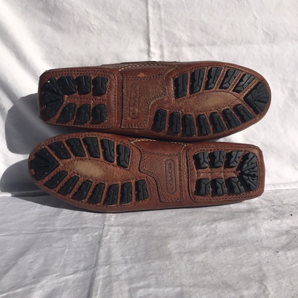 Coach Leather Driving Moccasins, Saddle - Picture 3 of 11